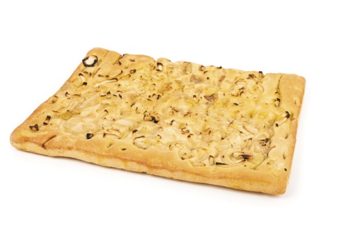 Focaccia do padeiro cebolas