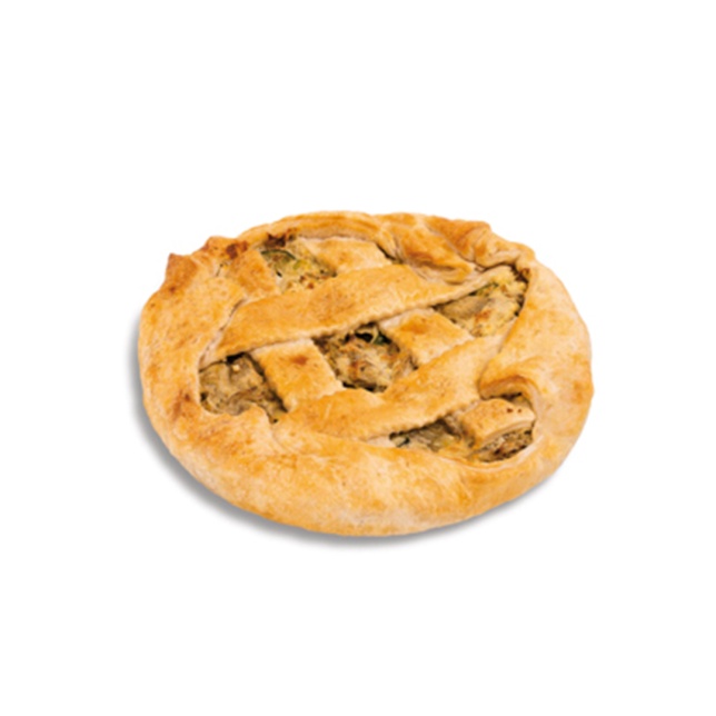 Torta salgada com alcachofra